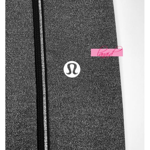 Lululemon Speed Up Tight *Metallic 28" Heathered Black Reflective Skinny Pants 4 - Picture 9 of 12